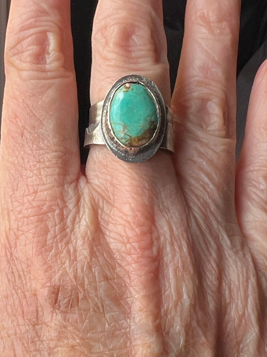 Mountain Landscape Turquoise Ring